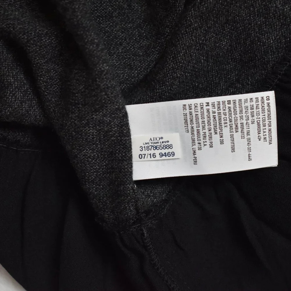 American Eagle Dress Knit Mini Sz M Pullover Minimalist Neutral Preppy - Picture 11 of 16